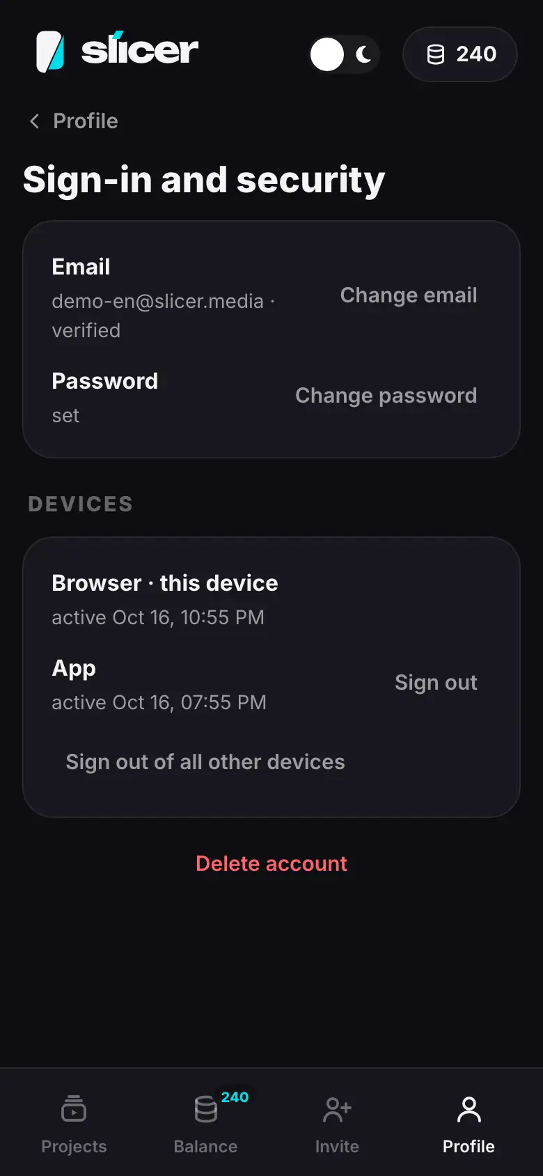 iPhone demo: Step 1 of 3