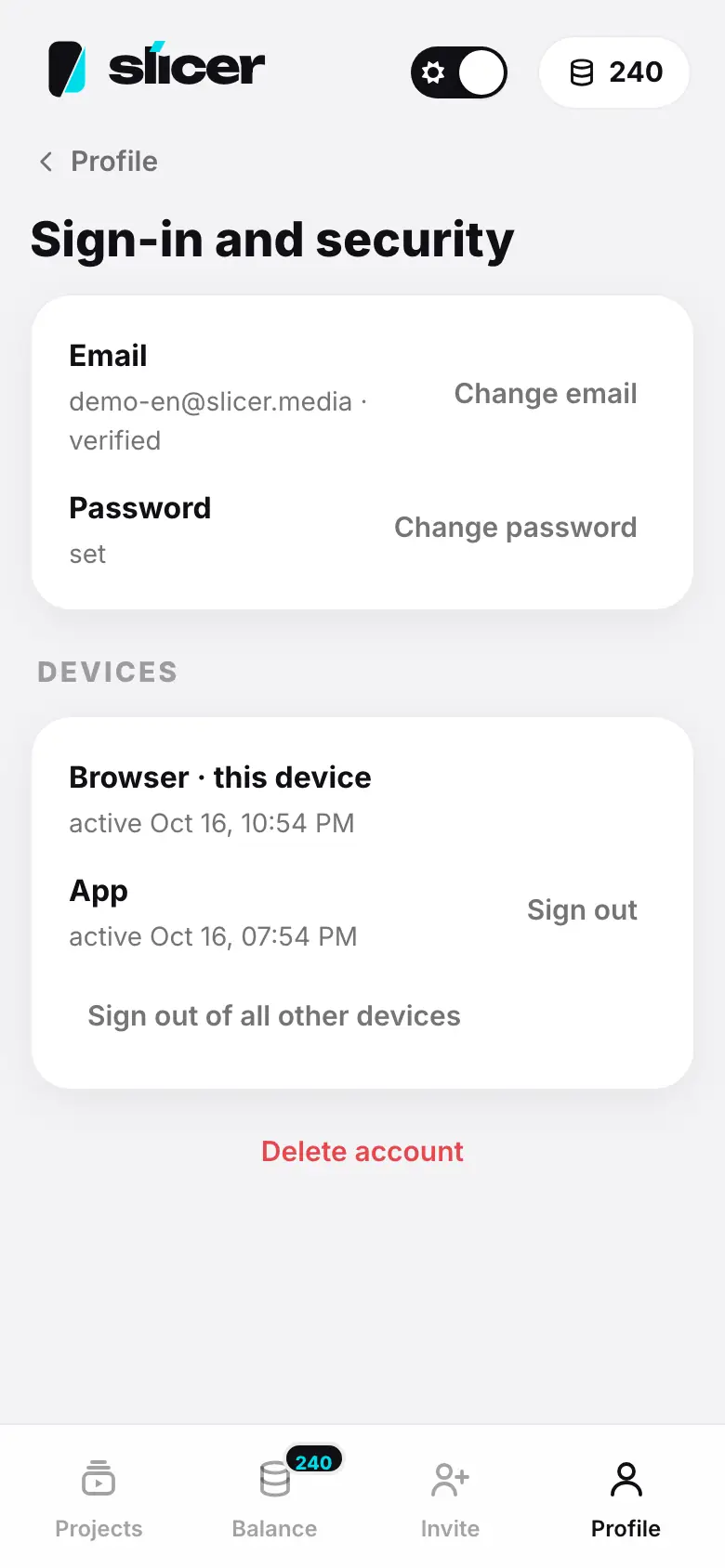 iPhone demo: Step 1 of 3