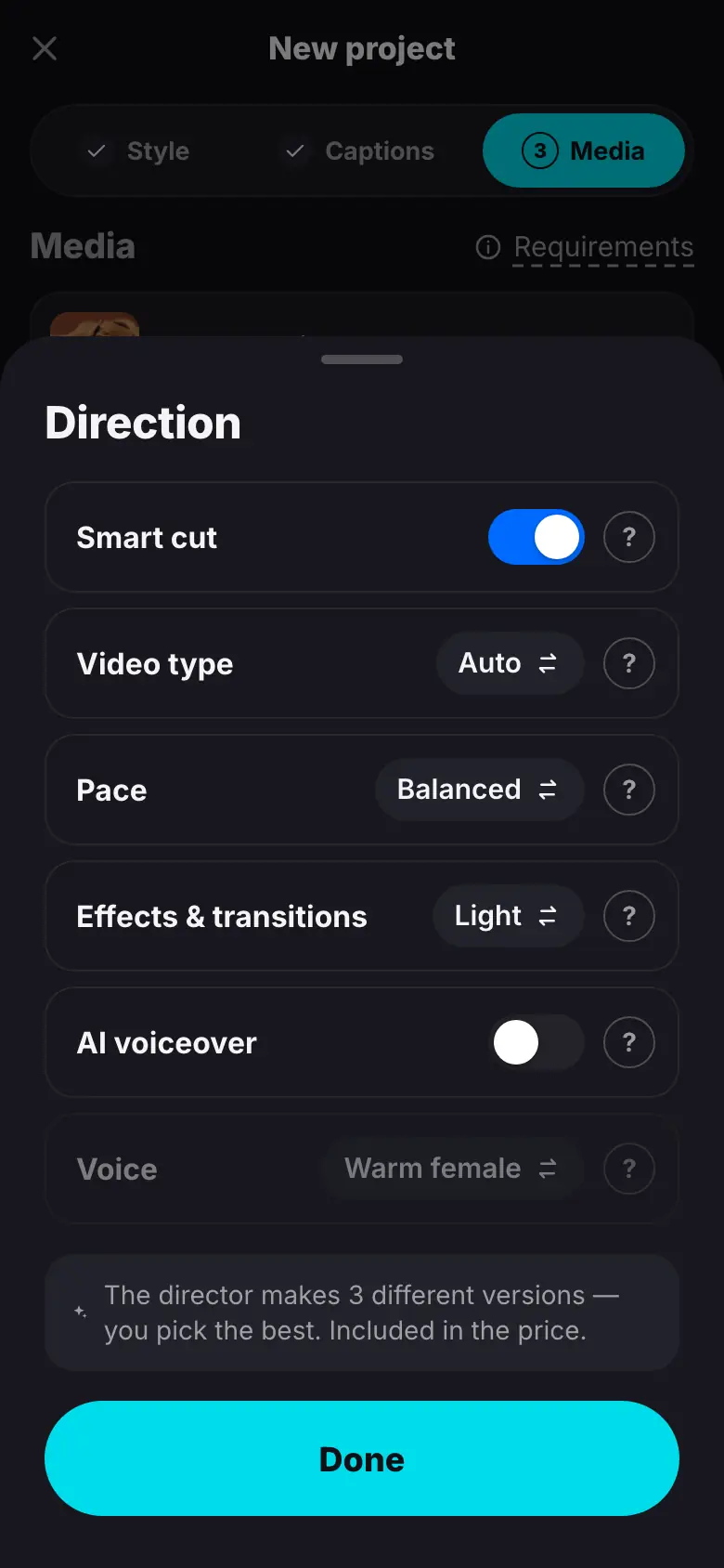 iPhone demo: Step 1 of 5