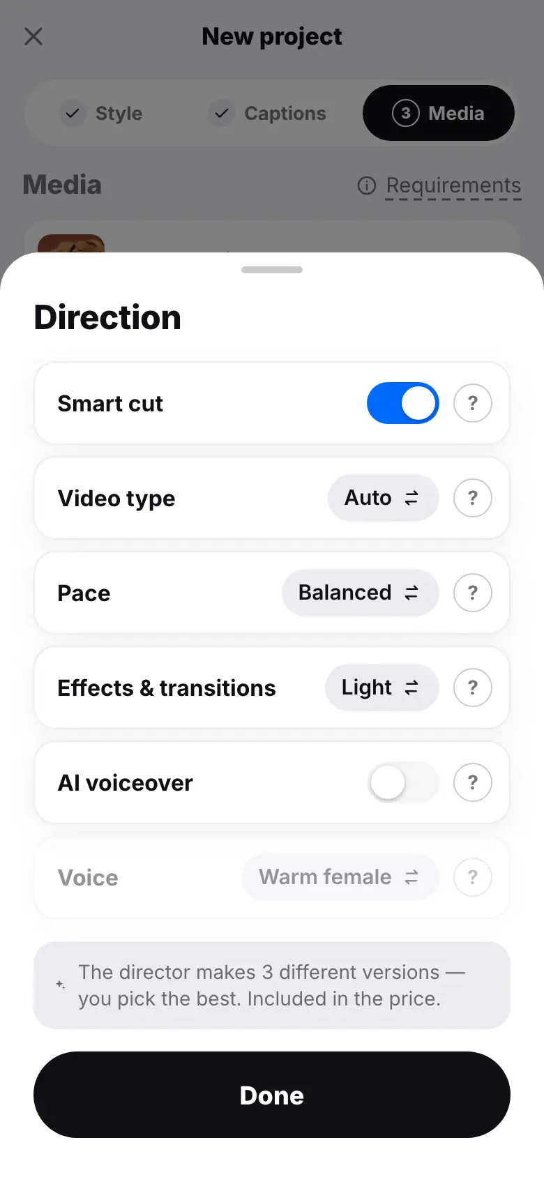 iPhone demo: Step 1 of 5