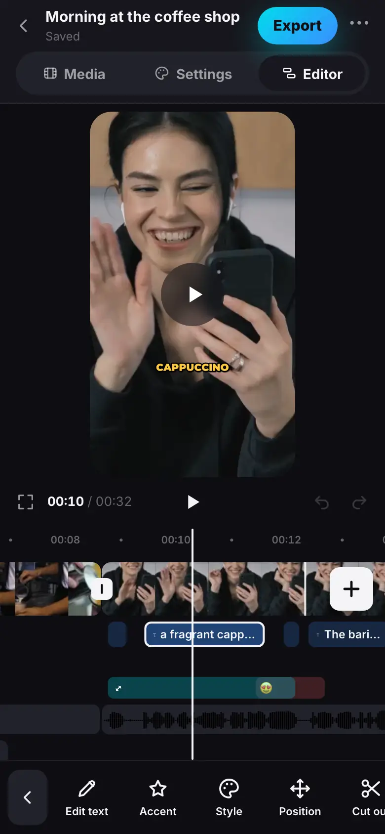iPhone demo: Step 1 of 3