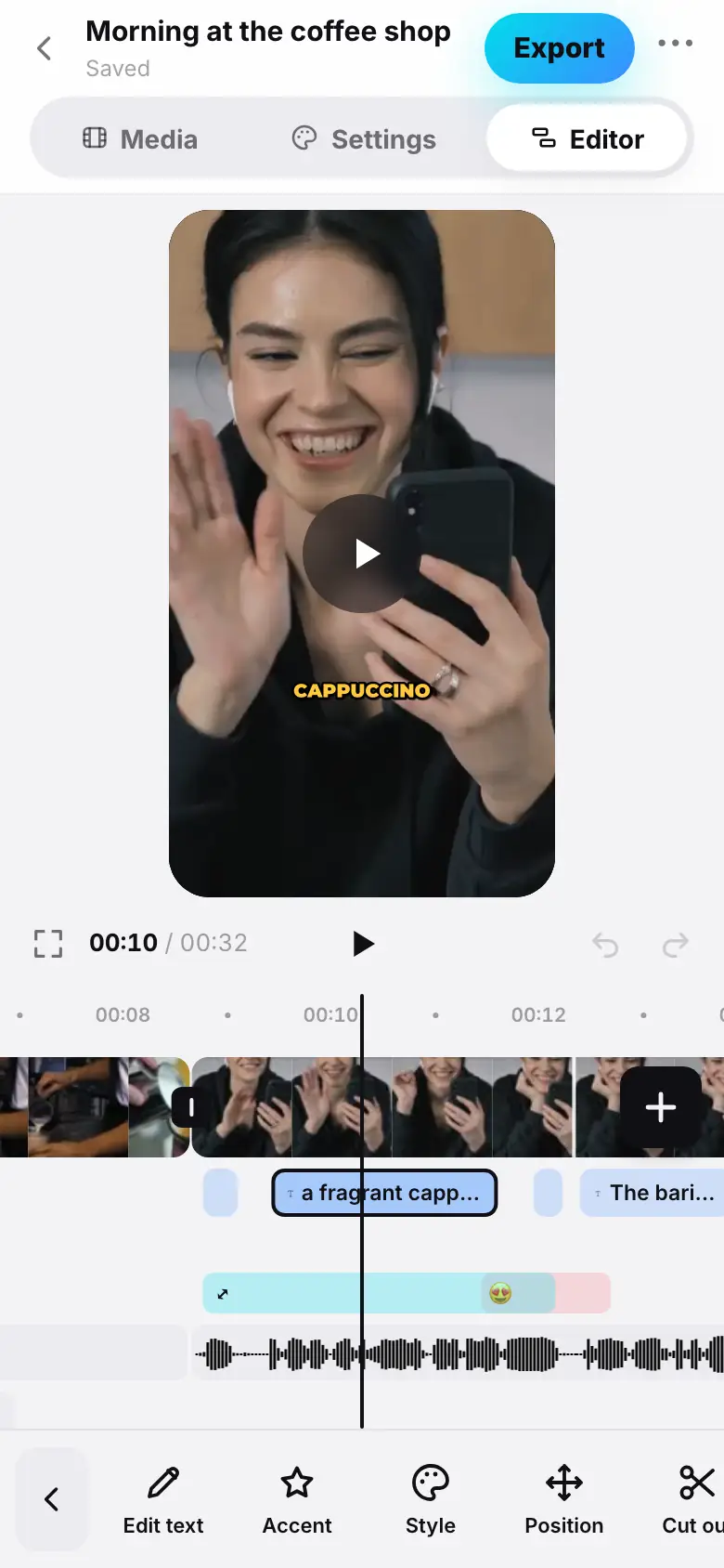iPhone demo: Step 1 of 3