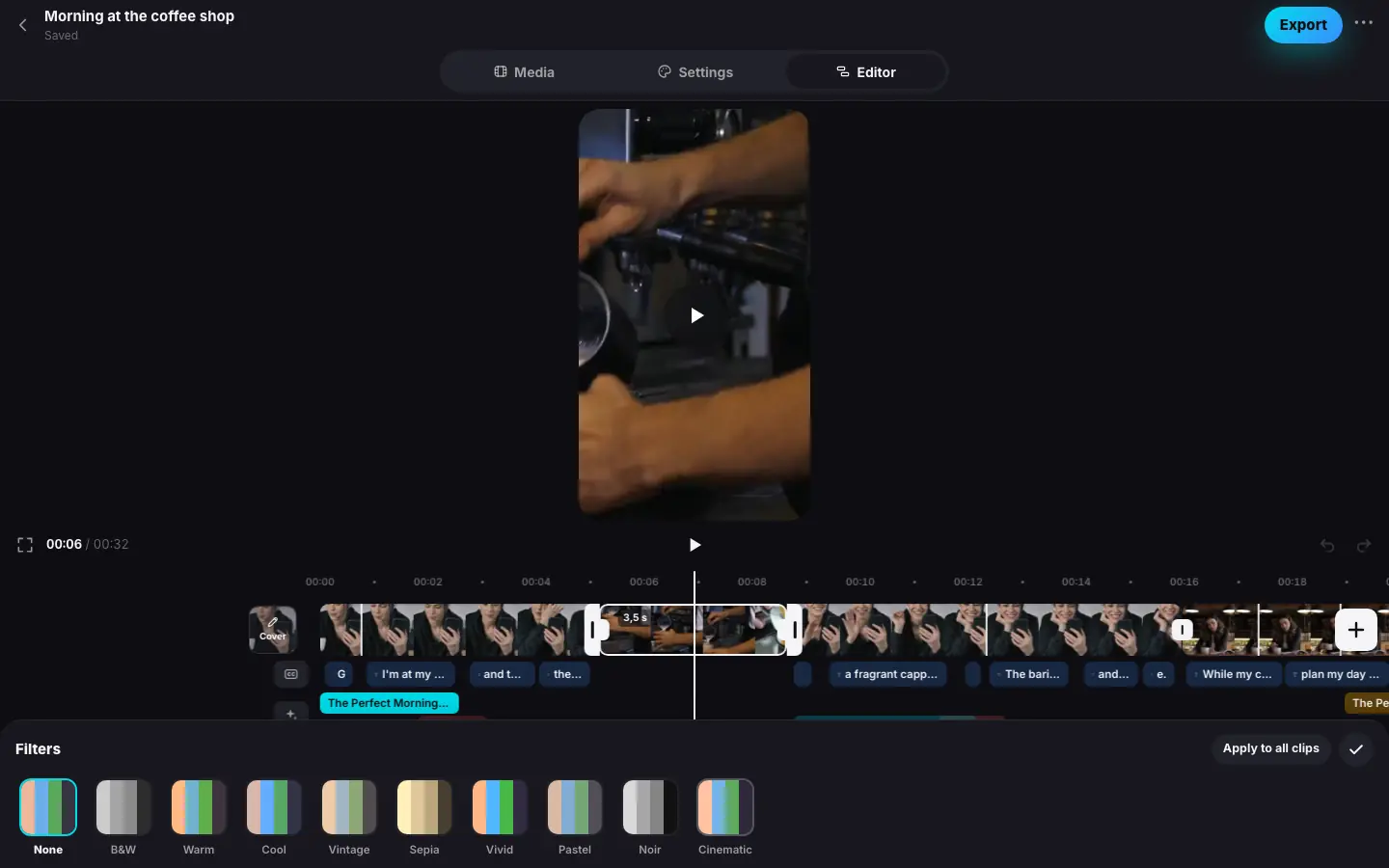 Browser demo: Step 1 of 6