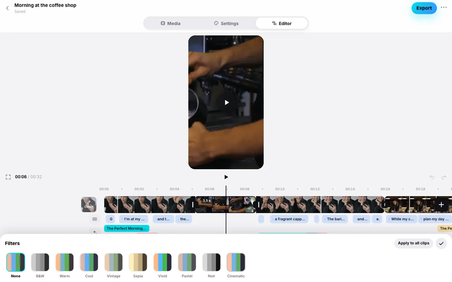 Browser demo: Step 1 of 6