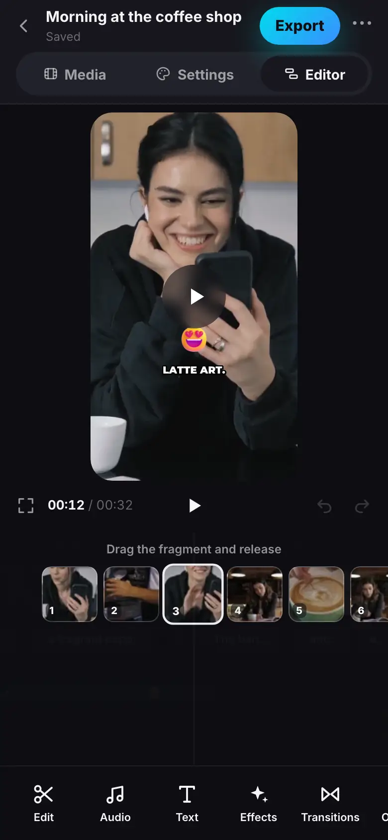 iPhone demo: Step 1 of 3
