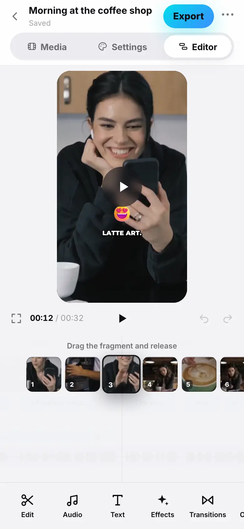 iPhone demo: Step 1 of 3