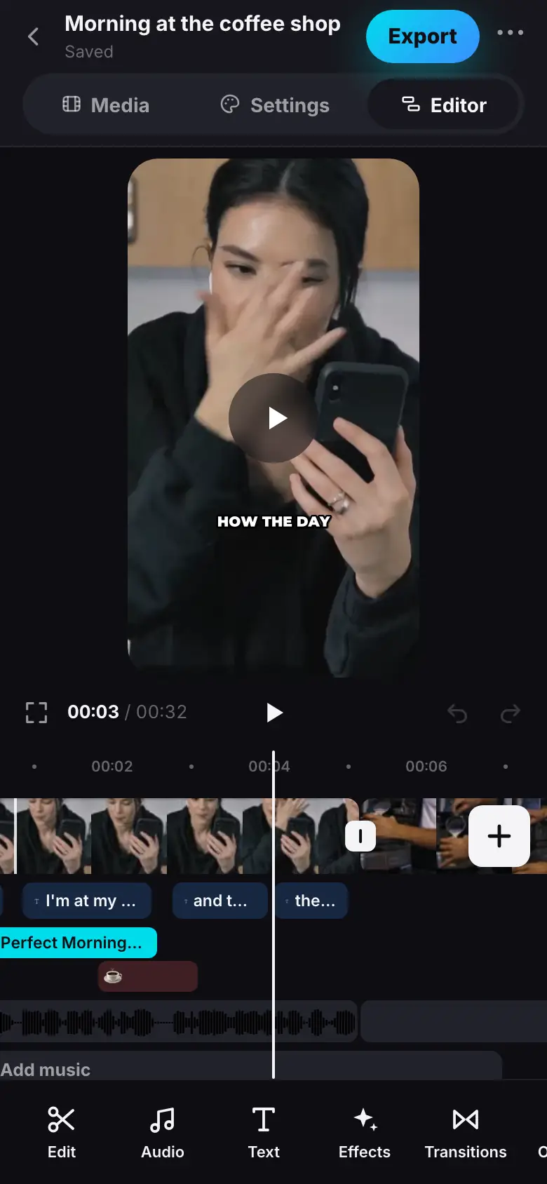 iPhone demo: Step 1 of 4