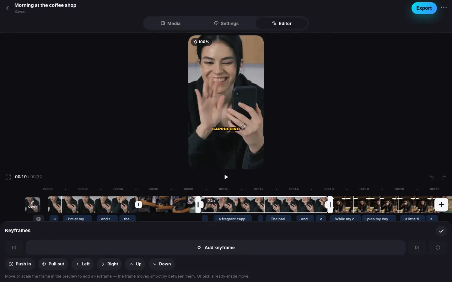 Browser demo: Step 1 of 5