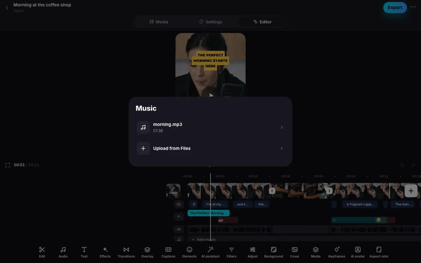 Browser demo: Step 1 of 5