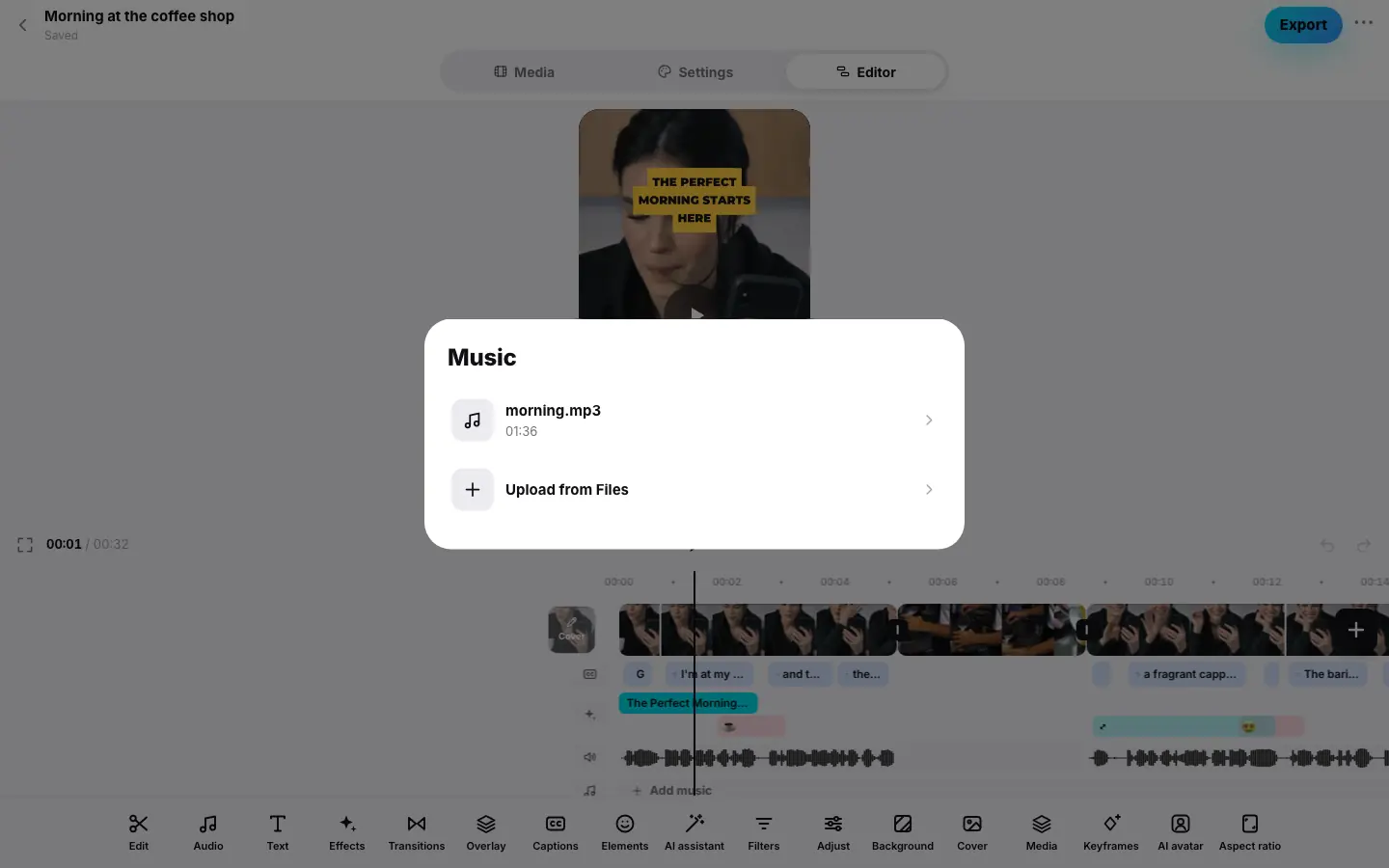 Browser demo: Step 1 of 5