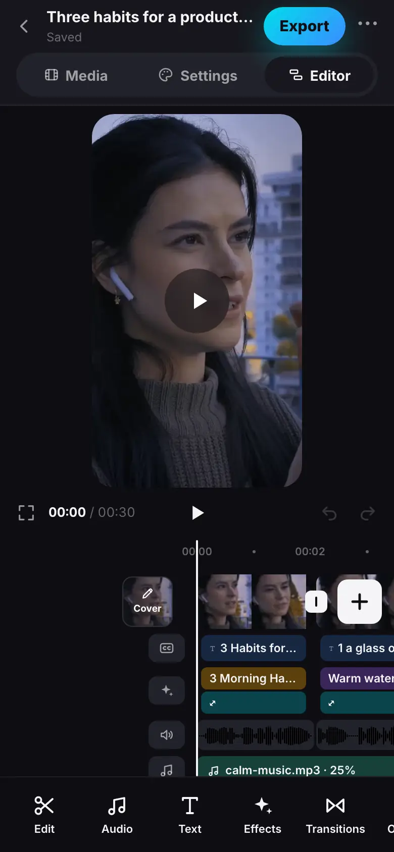 iPhone demo: Step 1 of 7