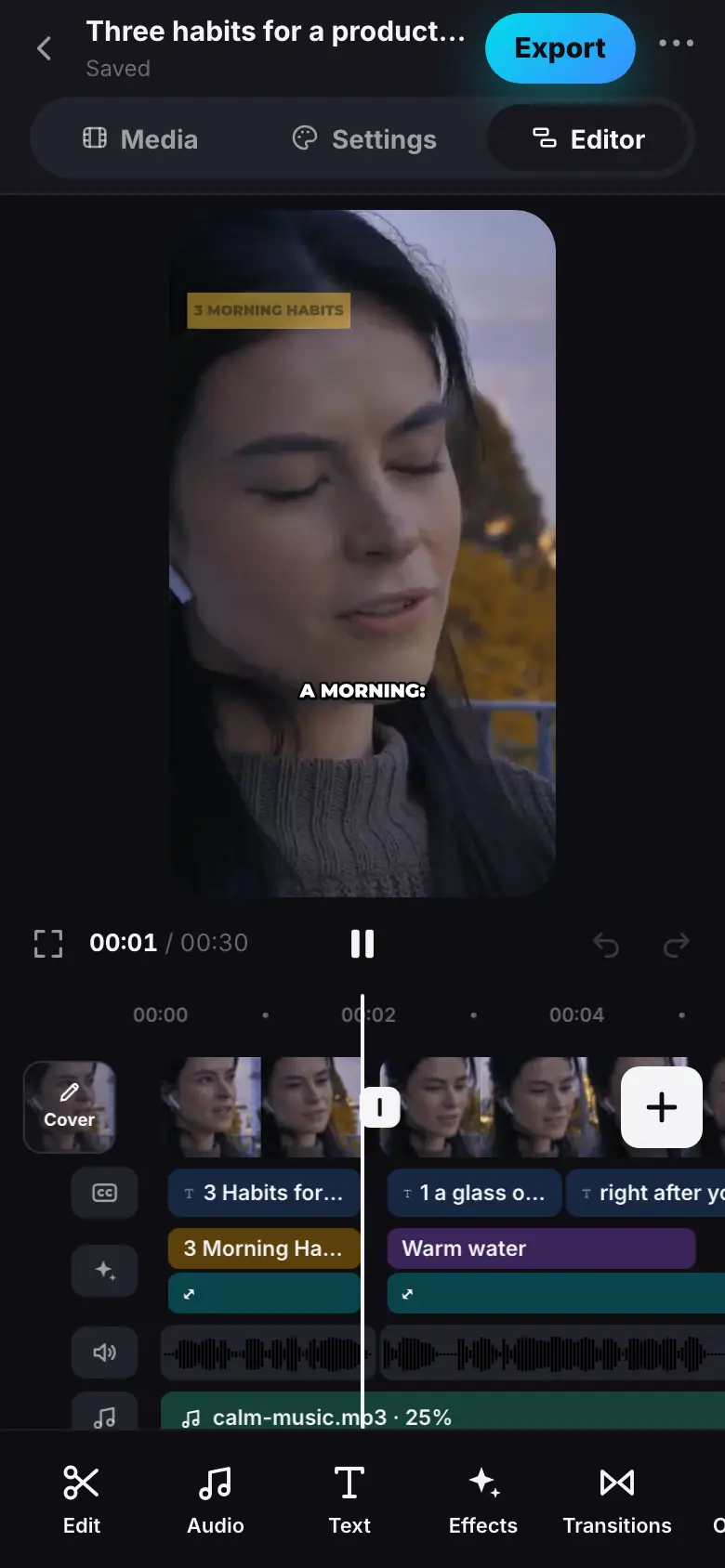 iPhone demo: Step 1 of 7