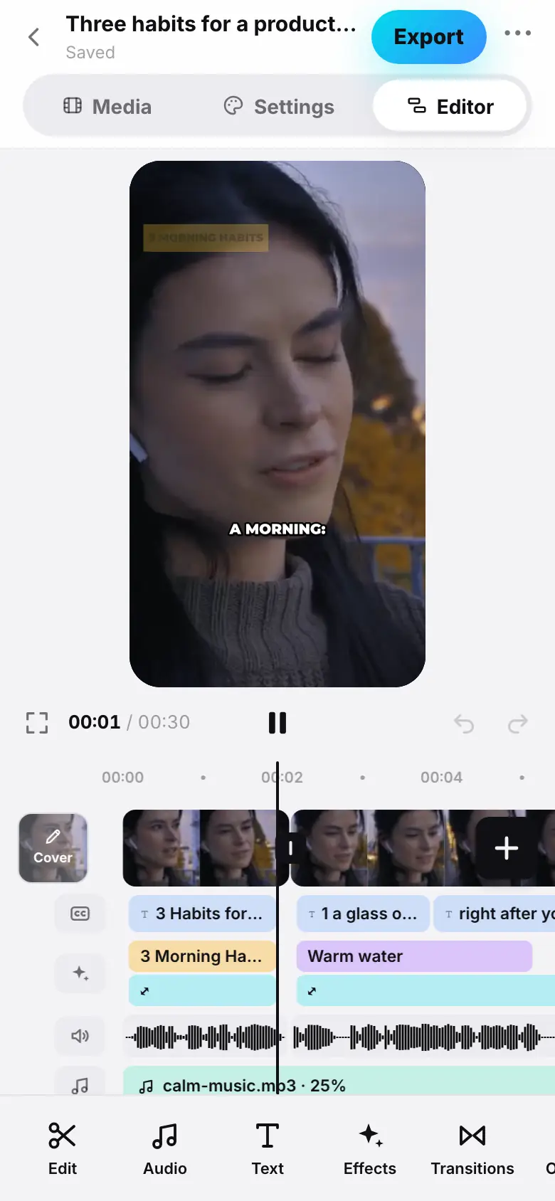 iPhone demo: Step 1 of 7