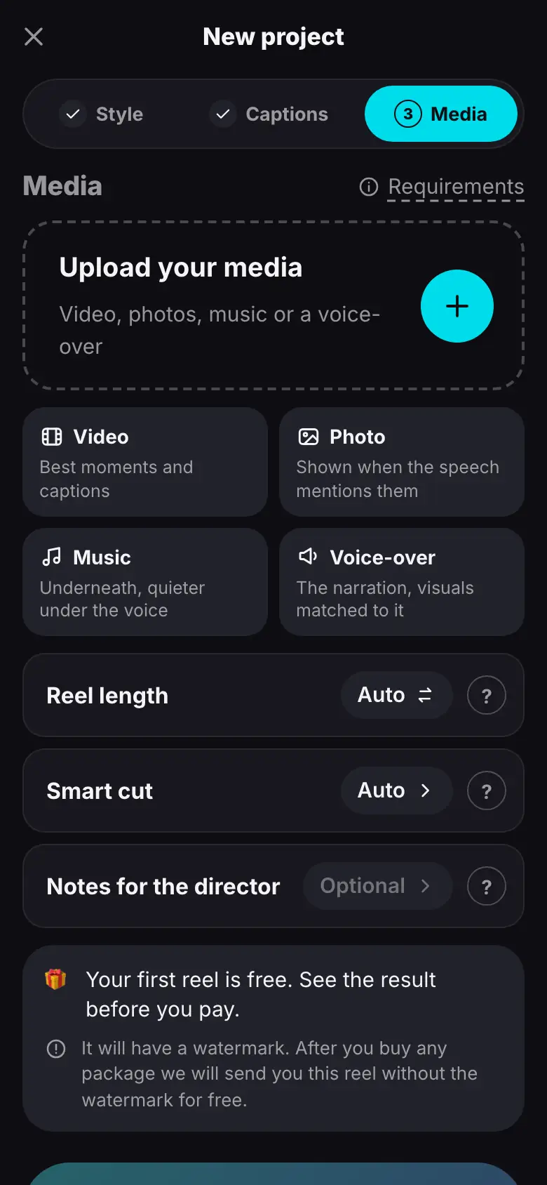 iPhone demo: Step 1 of 6