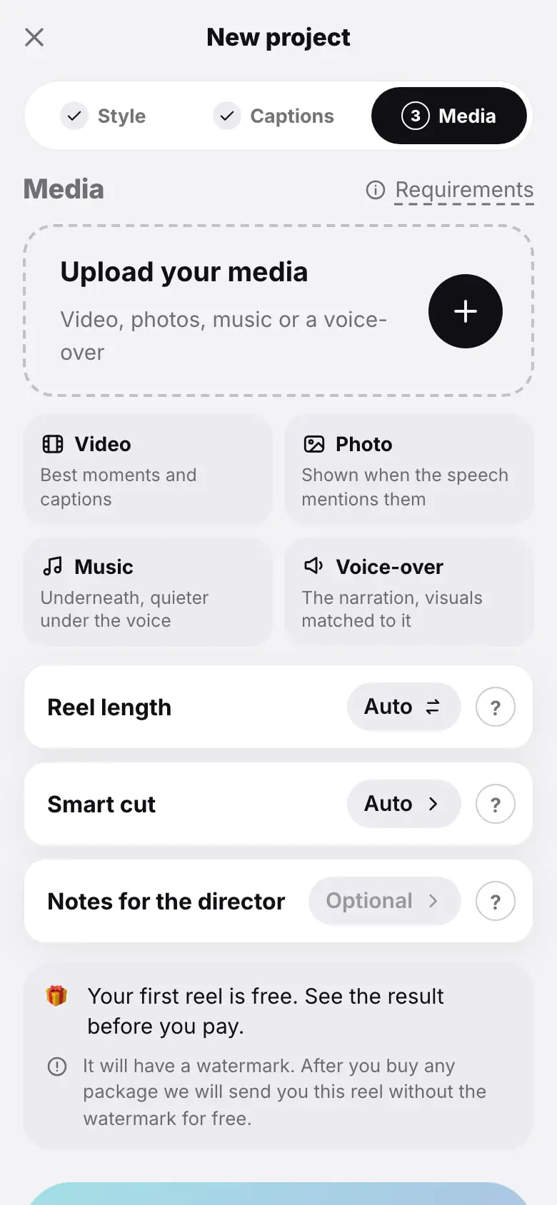 iPhone demo: Step 1 of 6